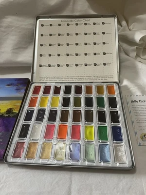 WATERCOLOUR PAINT SET 40 Colors Including Metallic NEW SEALED KOMOREBI
