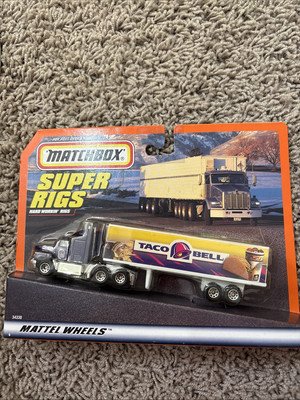 Vintage 1997 Matchbox Super Rigs Hard Workin Rigs Taco Bell