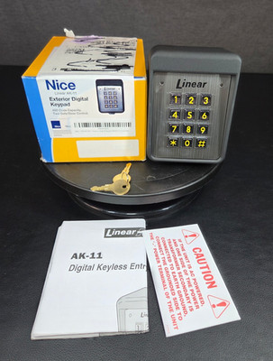 Linear AK-11 Exterior Digital Keypad w/ 480 Code Capacity & 2 Gate/Door Control