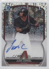 2023 Bowman Chrome Prospect Speckle Refractor /299 Juan Corniel Auto 0y5b