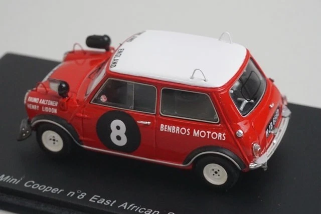 1:43 Spark S2660 Mini Cooper East African Safari 1967 #8 model car - Image 2 of 4