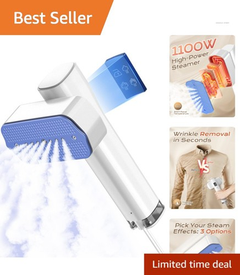 #ad Travel Friendly Clothes Steamer 1100W Instant Heat Safe for All Fabrics $49.95