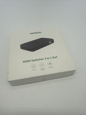 UGREEN HDMI Switch 3 In 1 Out 4K UHD HDMI Splitter mit Fernbedienung