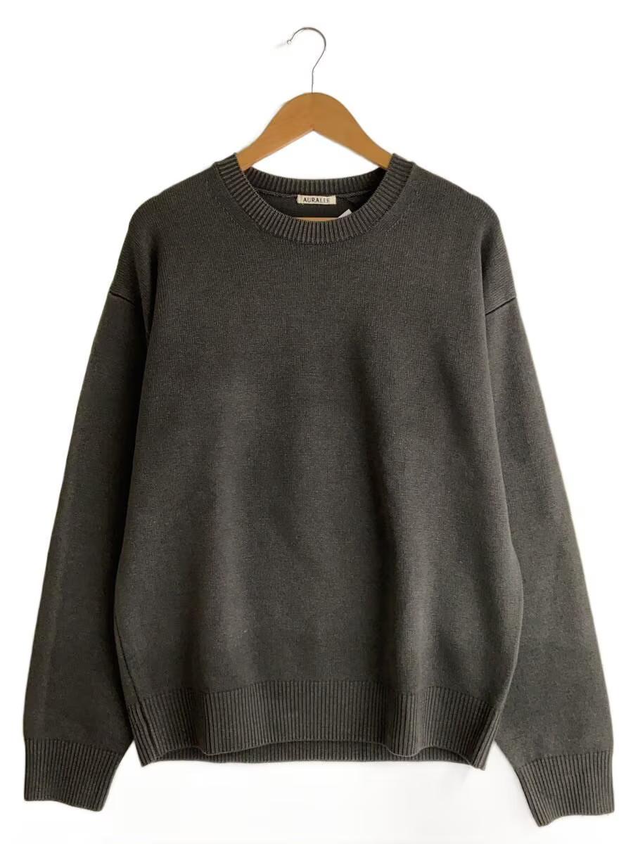 AURALEE Knit Sweater (Lightweight) Size 4 Wool Gray A21AP025W