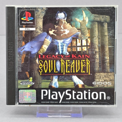 Legacy of Kain Soul Reaver PS1 PlayStation 1 Black Label Action Adventure PAL