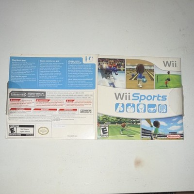 Nintendo Wii Sports Manual and Box Art Insert Original English