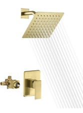 Sumerain S3210bgi-b Pressure Balance Brushed Gold Shower Faucet Trim Valve