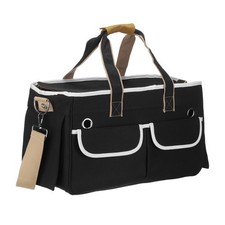 Cat Carrier Rollable Cover Dog Carrier Pet Carrying Case Up to 16.5lbs Black