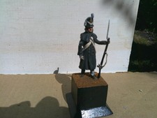 Stadden, Napoleonic British infantry in long coat, well painted metal 54mm, DJ