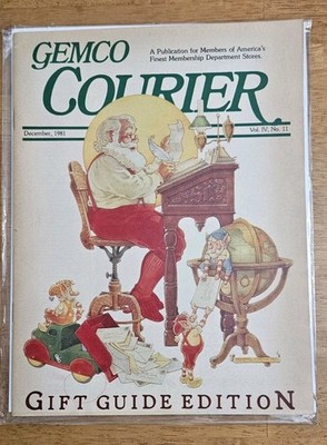 Gemco Courier December 1981 Magazine Store Catalog Christmas VTG