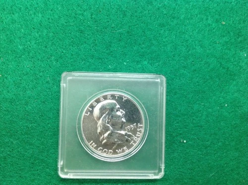 SILVER - 1957 FRANKLIN SILVER HALF - PROOF - "NICE DETAILS"