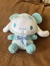 SANRIO Cinnamoroll Sitting Plush 11.8" Blue Panda Costume Round1 Exclusive (NWT)