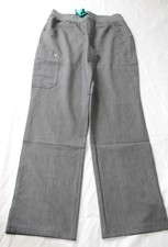 Figs Women's Zamora High Waisted Jogger Style Scrub Pants EJ3 Graphite Large