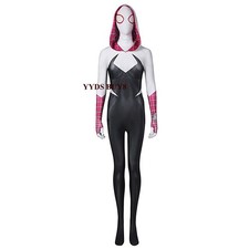 Spider-Man Across the Spider-Verse Gwen Stacy Superhero Cosplay Bodysuit Show