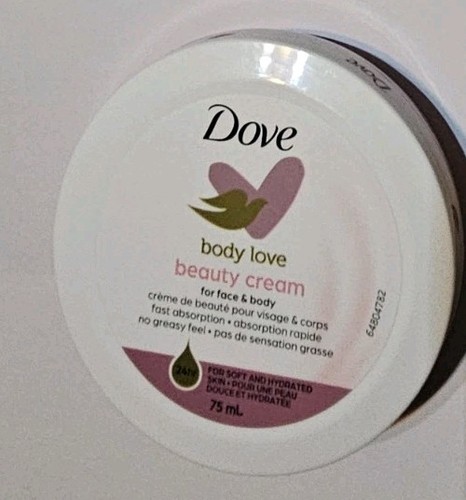 Dove Body Love Beauty Cream Lightweight Fast-Absorbing Face & Body Cream 1 Pack