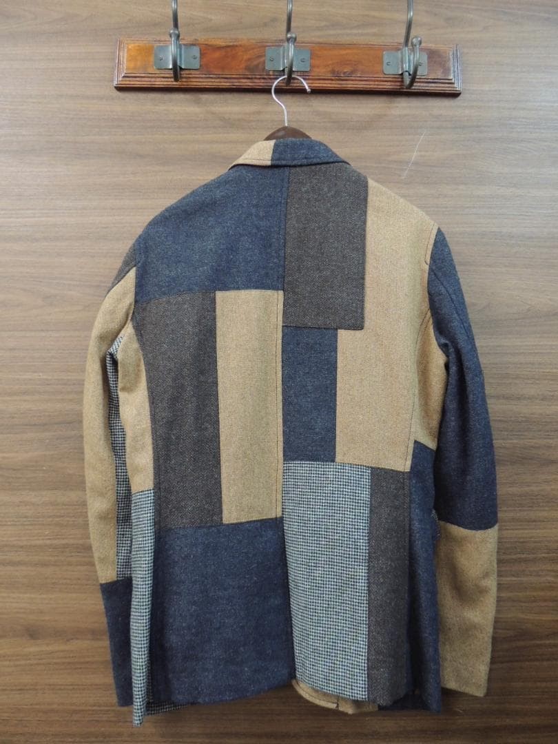 Excellent Condition Size M BEAMS Patchwork Tweed … - image 4