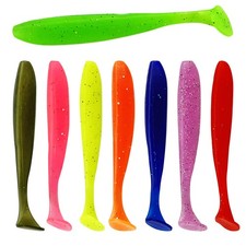 30pcs Soft Lure Shad Wobbler Silicone Bait Worm Swimbait Streamer Lure 1.2g-8.5g