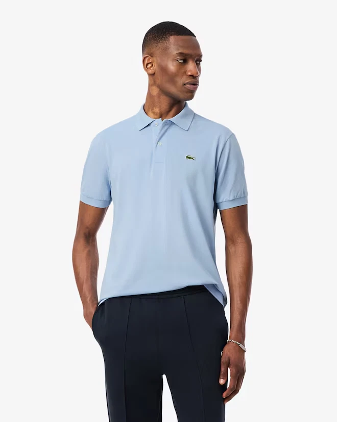 Lacoste Men's Light Blue Classic Fit L.12.12 Heathered Polo XL yfe0626