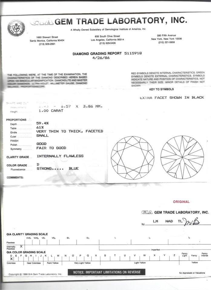 1.00ct D IF Internally Flawless GIA NATURAL Round Brilliant Diamond - Image 4 of 4