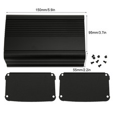 Aluminum Project Box Matte Black Enclosure Case Circuit Board Controller New