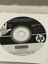 HP Compaq Business PC Documentation & Diagnosis dx2300 MicroTower - CD ONLY VERY
