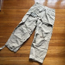 Vintage 1950s Button Fly Beige Chino Pants Mens As Is For Scrap Or Repair READ