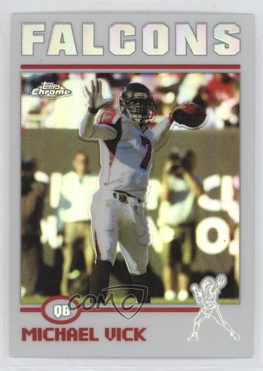 2004 Topps Chrome Refractor Michael Vick #11 10p3