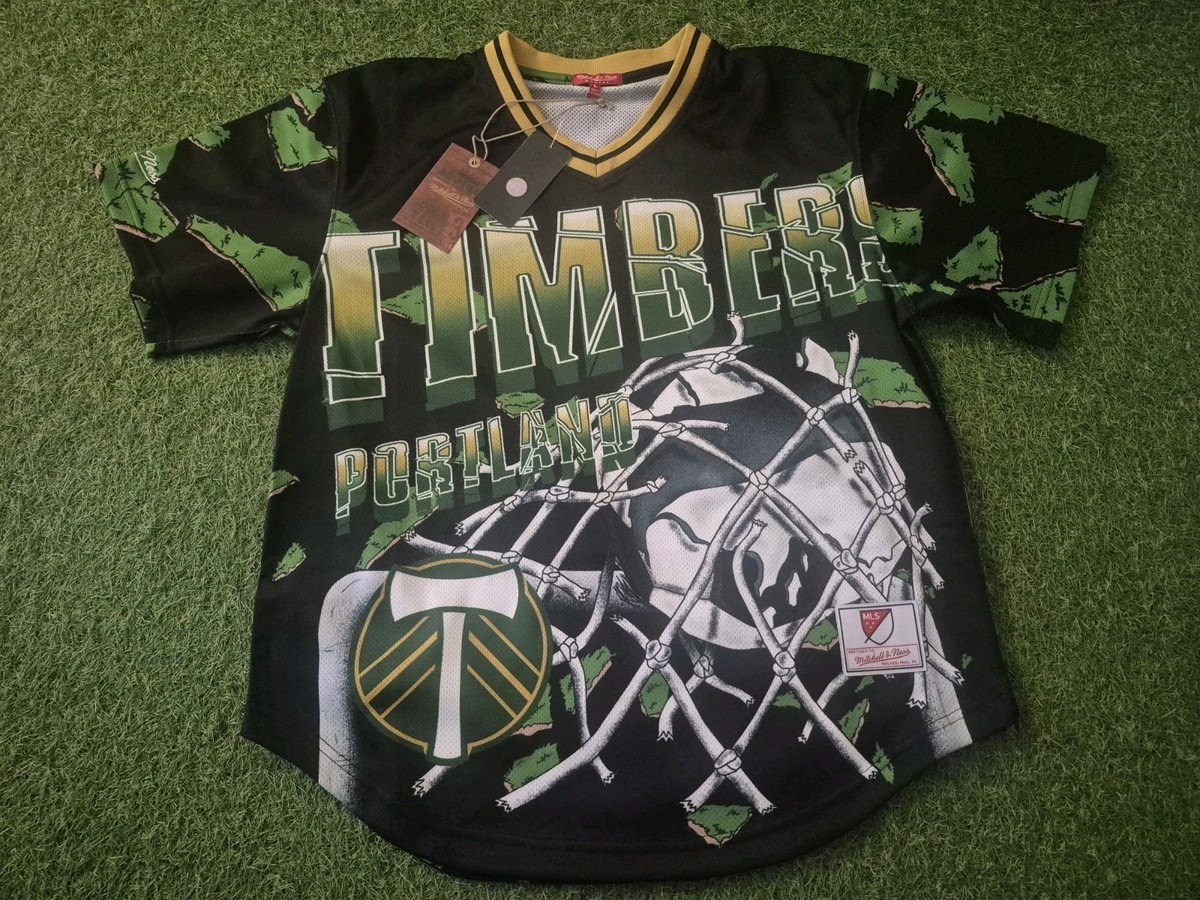 Mitchell Ness Women's Portland Timbers Big Face Jersey Large NWT