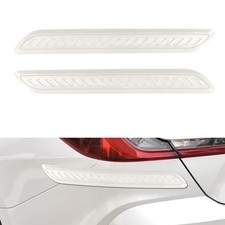 2PCS Rubber Car Bumper Guard Front Rear Protector Cover Shield Anti Collision