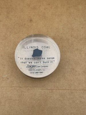 Vintage Illinois Coal Ziegler  In Clear Storage