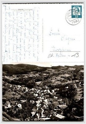 1963 BÃ14hlertal Postcard: Germany's Schwarzwald Hochkopf Village Aerial View