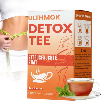 Detox Tee Zum Abnehmen，50 Stück Abnehmentee Entgiften，Verbrennt Bauchfett, Reduz