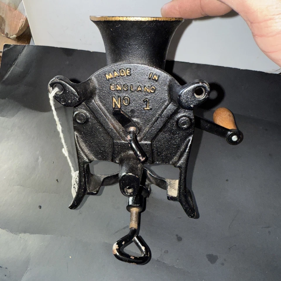 Vintage Spong & Co Ltd No 1 Coffee Grinder Mill England Cast Iron. Never used - Image 3 of 4