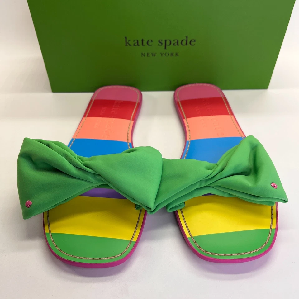 Босоножки бикини Kate Spade New York размер 9B обед как новые с бантом - Изображение 2 из 4