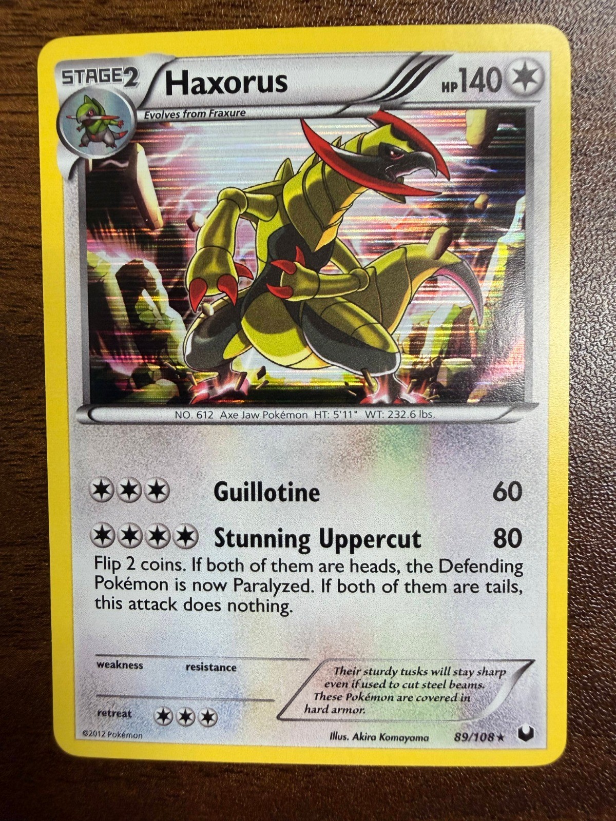 Haxorus Holo Holo Rare Dark Explorers 89/108 NM
