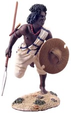 W. BRITAIN 27020 HADENDOA CHARGING WITH SPEAR #2 WAR ALONG THE NILE MINT MIB