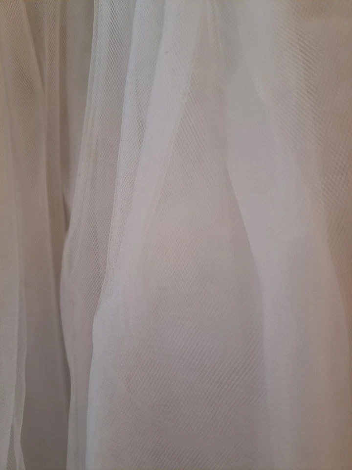 Vestido Blanco Niñas Talla 6 Punta Top Flor Niña O Comunitario Foto 3 de 4