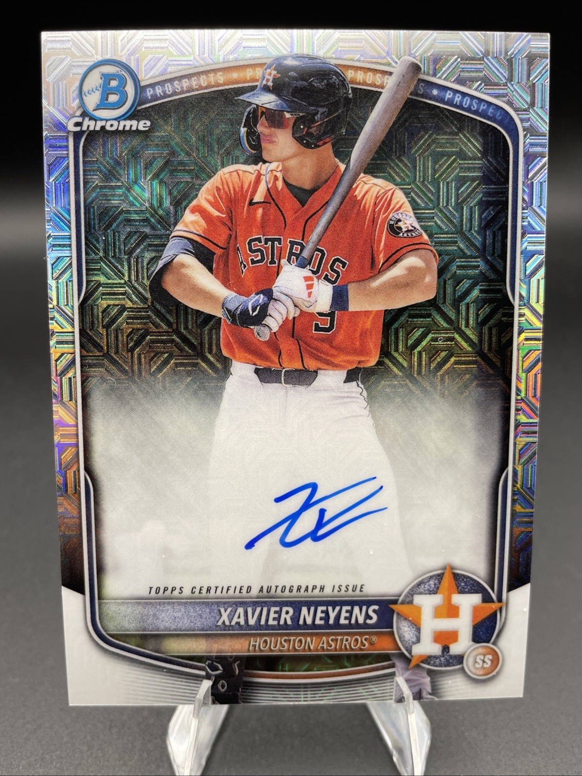 2025 Bowman Draft Mega Box Mojo Chrome 1st Auto Xavier Neyens #BMA-XN Astros