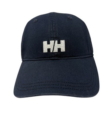 Helly Hansen Baseball Adjustable Hat Cap Navy Blue Twill Embroidered Logo Adult