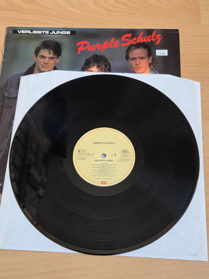 LP Purple Schulz - Verliebte Jungs EMI 1C 066 14 7034 1 Vinyl - Bild 4 von 4