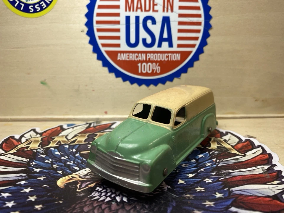 Panel Chevy Tootsietoys 100 % original 50 4 pulgadas circa 1950-1953 casi nuevo dos tonos Foto 4 de 4