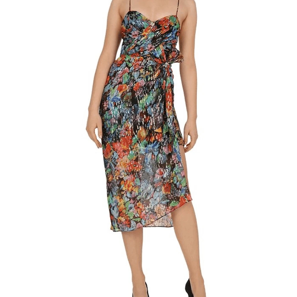 THE KOOPLES Tokyo Night Floral Print Midi Dress eBay