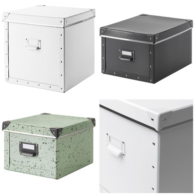 Ikea Fjalla Fjalla Box With Lid Papers Photos Chargers Desk