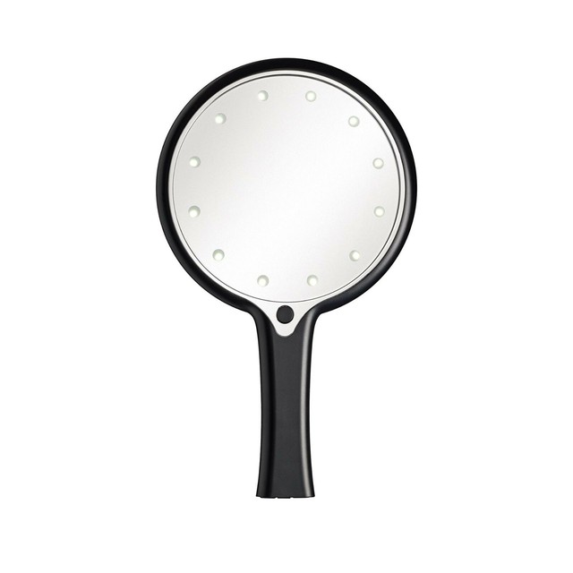 30 Hand Held Illuminating One Side Mirrors with 12 LED Lights 30 Hand Held Illuminating One Side Mirrors with 12 LED Lights