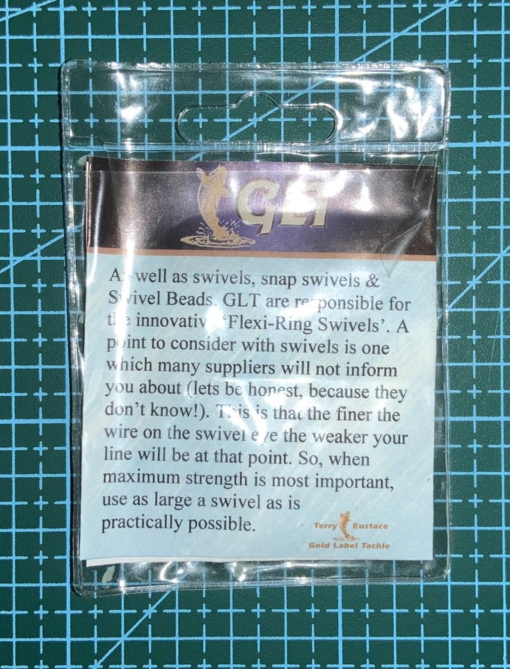 Terry Eustace Gold Label Tackle (GLT), Pro Gold Swivels, Size 13, Pack Of 10 eBay