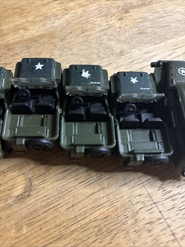 Matchbox Lot of 7 Military Trucks/jeeps - Picture 14 of 15