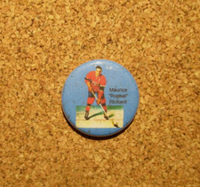 NHL Superstar Button Magnet #9 Maurice Rocket Richard (Montreal Canadiens)