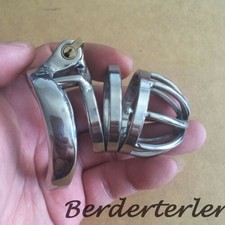 New Lock Male Stainless Steel Chastity ,Cage Lock Ring Chastity Device,Belt