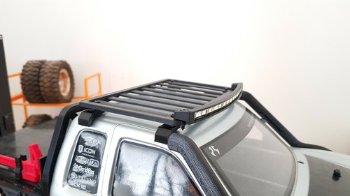 light bar upgrade for SCX10 axial Honcho body roof rack tow bar bumper snorkel - 第 5/18 張圖片