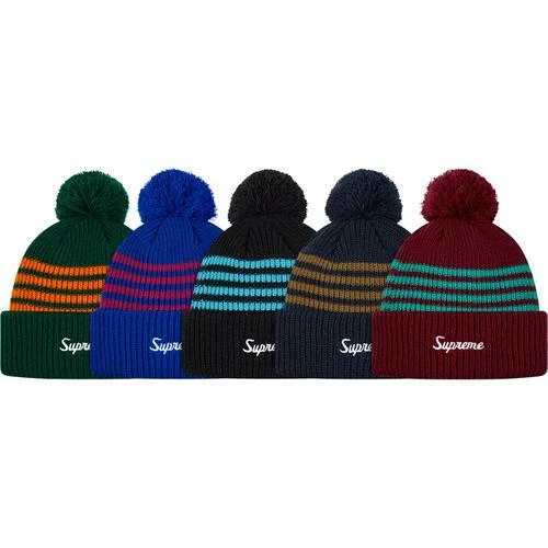 Bonnet Supreme 4 bandes calibre lâche rouge taille unique F/W 13